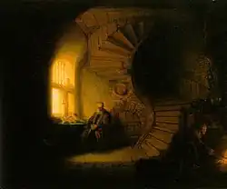 tableau représentant un homme