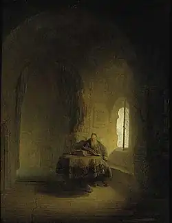 Homme d'étude à la fenêtre