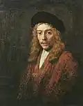 Rembrandt, Portrait d'un jeune homme (peut-être le fils du peintre, Titus), v. 1635-1665, huile sur toile, 82,5 × 67&nbsp;cm.