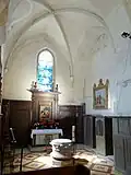 Bas-côté sud, travée à côté du clocher.