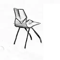 Chaise Diamand, 1957.