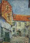 Vue d'Anvers, huile sur toile