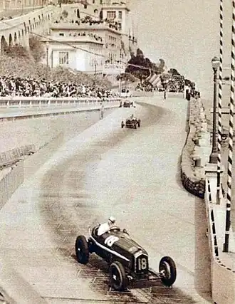 Le Grand Prix de Monaco sur route goudronnée, en 1935.