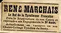 René Marchais donne aussi des cours, comme en témoigne cette petite annonce.