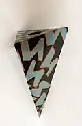 Renate Fuhry, vase mural, céramique émaillée, 1986