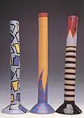 Renate Fuhry, vases, céramique émaillée, 1986