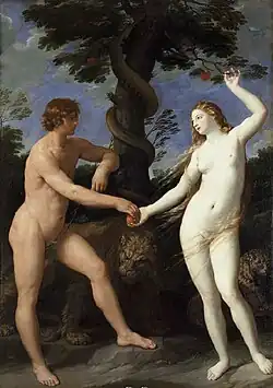 Guido Reni, Adam et Ève au Paradis, vers 1620.