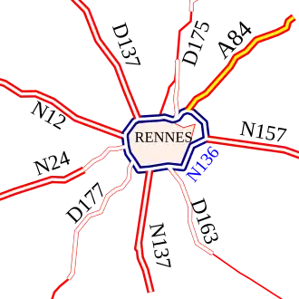 Réseau routier.