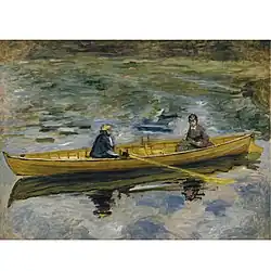 Claude Monet et Madame Henriot (1880).