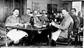 Repas des officiers du 278e&nbsp;RI, 1917.