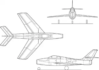 vue en plan de l’avion