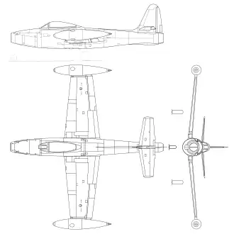 vue en plan de l’avion