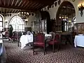 Vue de la salle du restaurant.