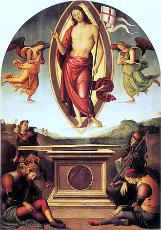 La Résurrection de San Francesco al Prato, par Le Pérugin (vers 1499).