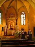 Le retable de l'église.