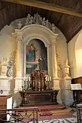Le retable de l’église Notre-Dame-de-la-Nativité.