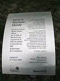 Panneau explicatif.