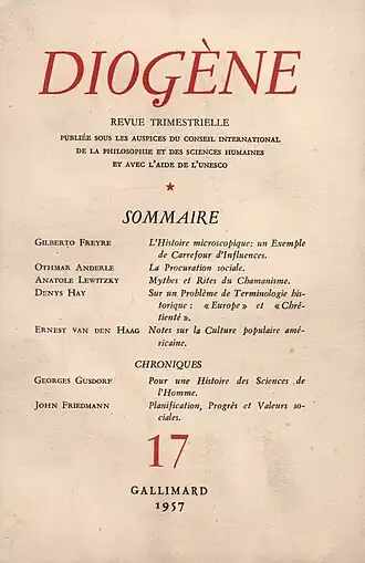Image illustrative de l’article Diogène (revue)