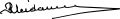 Signature de Rexhep Mejdani