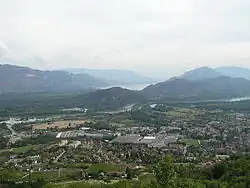 Vue depuis le Grand Colombier : Culoz.
