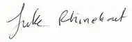 Signature de Luke Rhinehart