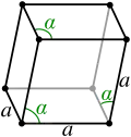 Structure cristalline rhomboédrique