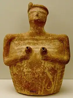 Rhyton anthropomorphe, période prépalatiale, 2300-2000 av. J.-C.