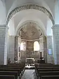 Les peintures du chœur de l'église.