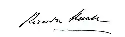 signature de Ricarda Huch