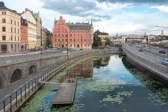 Le pont vu vers le sud au Riddarholmskanalen