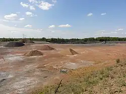 Zone excavée.