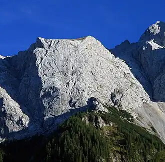 Vue de la face nord du Riffeltorkopf.