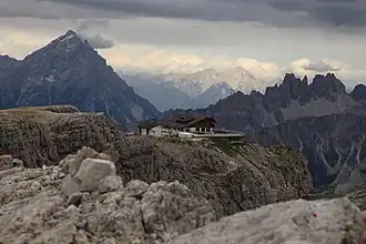 Le refuge Lagazuoi, au sommet du téléphérique.
