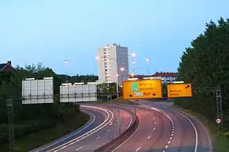 Ring 3 et E6 à Teisen.