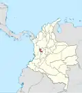 Le département de Risaralda depuis 1966.