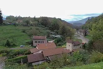 Le vallon de la Fure au lieu-dit Le Bas-Rives.