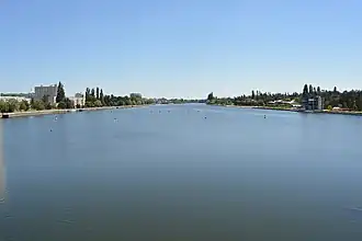 Vue de la rivière Allier depuis le pont de l'Europe