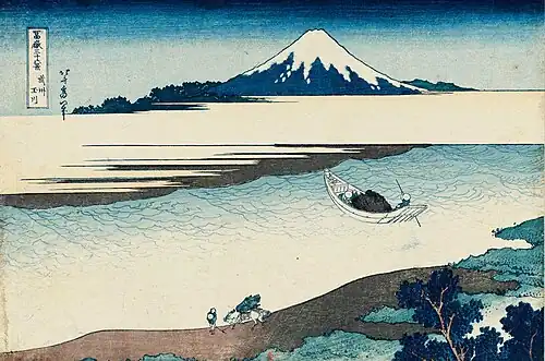 La Rivière Tama dans la province de Musashi, no 8.