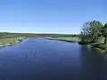 Rivière au Saumon en amont du pont du chemin de la Rivière aux Saumons près de Fontainebleau (Weedon).