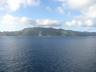 Vue depuis l'océan
