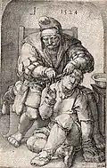 Lucas van Leyden, De Chirurgijn, 1524. Musée Møhlmann, Rotterdam.