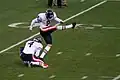 Brad Maynard (#4) punter des Bears de Chicago avec le kicker Robbie Gould.
