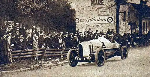 Robert Benoist vainqueur en 1925, sur Delage DH.