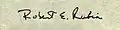 Signature de Robert Rubin