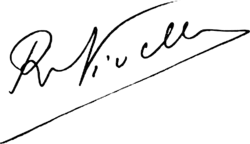 alt=signature de Robert Georges Nivelle