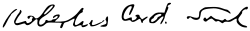 Signature de Robert Sarah