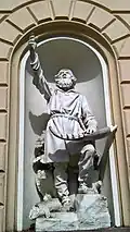 Statue de Väinämöinen sculptée par Robert Stigell.
