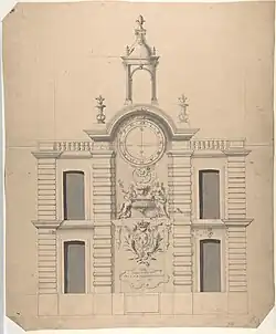 Élévation de la Samaritaine par Robert de Cotte.