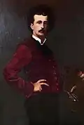le vicomte Robert de Rougé, peintre.