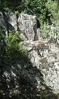 Détail du Roc de Nou Creus.